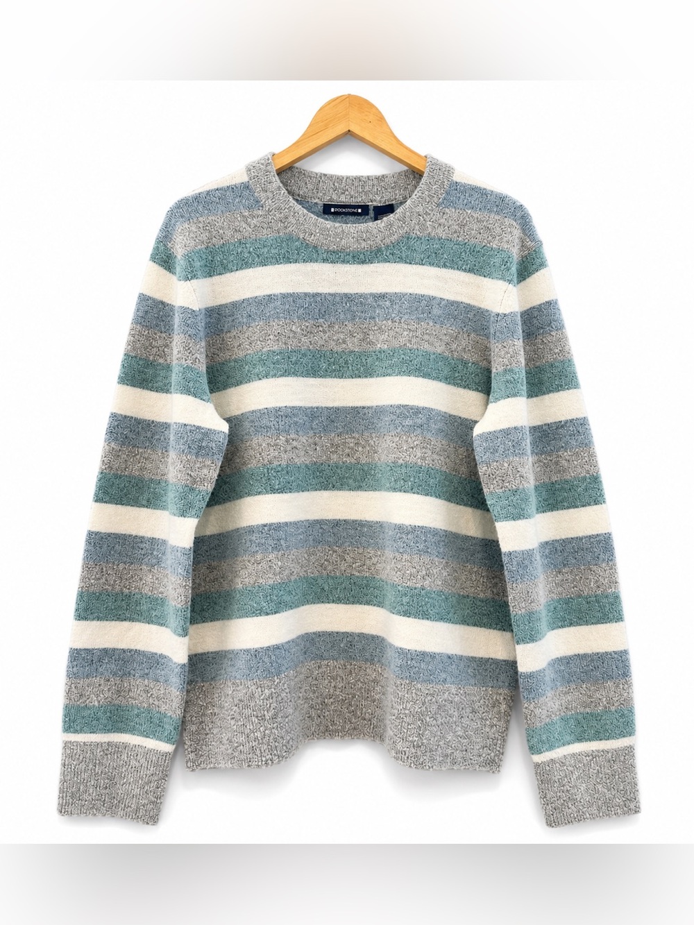 Architect Striped Gray and Green Men's Sweater Size XL
